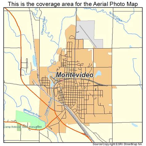 city of montevideo mn map.